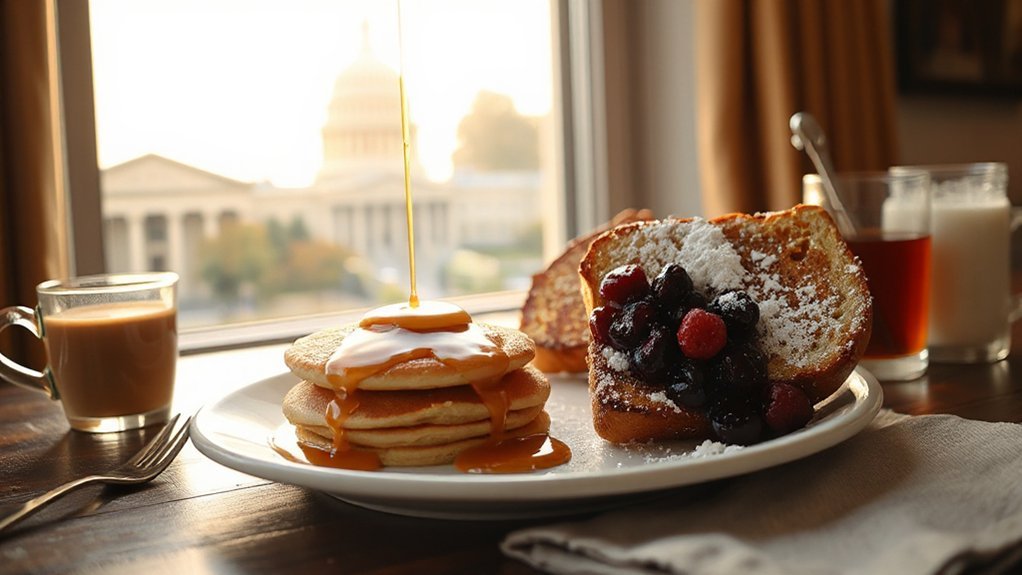airy pancakes syrup soaked toast