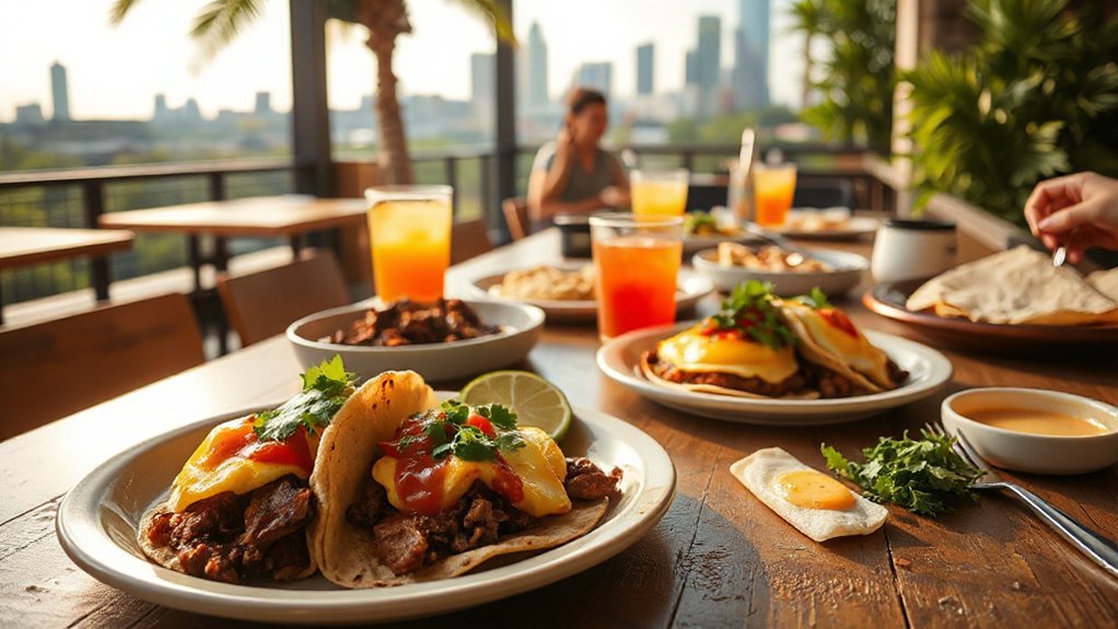 Best Brunch in Houston - Tex-Mex Brunch cilantro scented tex mex sunday brunch