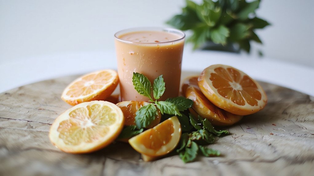 Cold-Pressed Juice Recipes for a Healthy Brunch cold pressed orange grapefruit mint