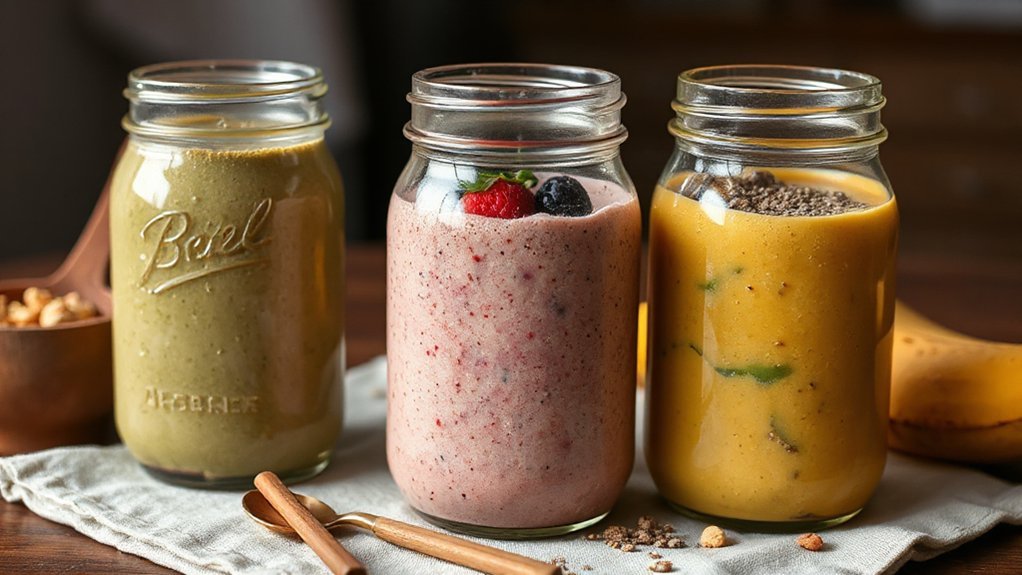 Best Brunch Smoothies & Juices - Healthy Drinks creamy protein packed smoothies