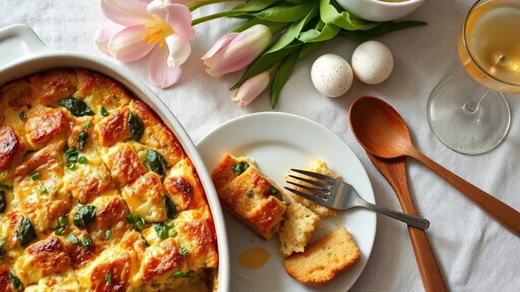 custardy make ahead layered casseroles