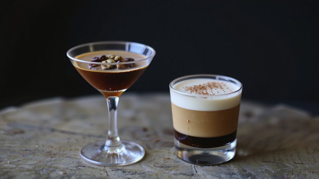 espresso with creamy spirits