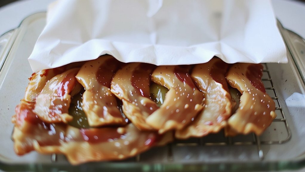 flat oven baked bacon method