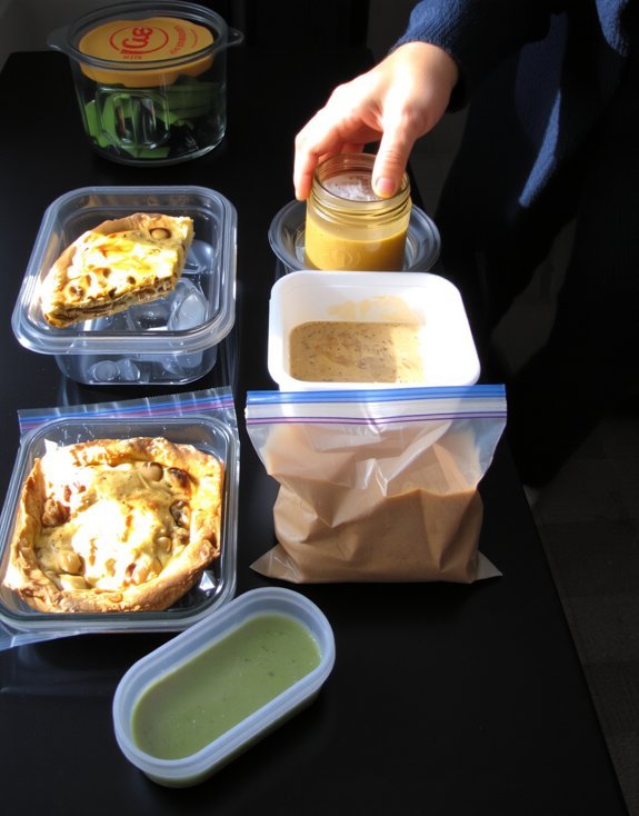 label airtight containers freeze