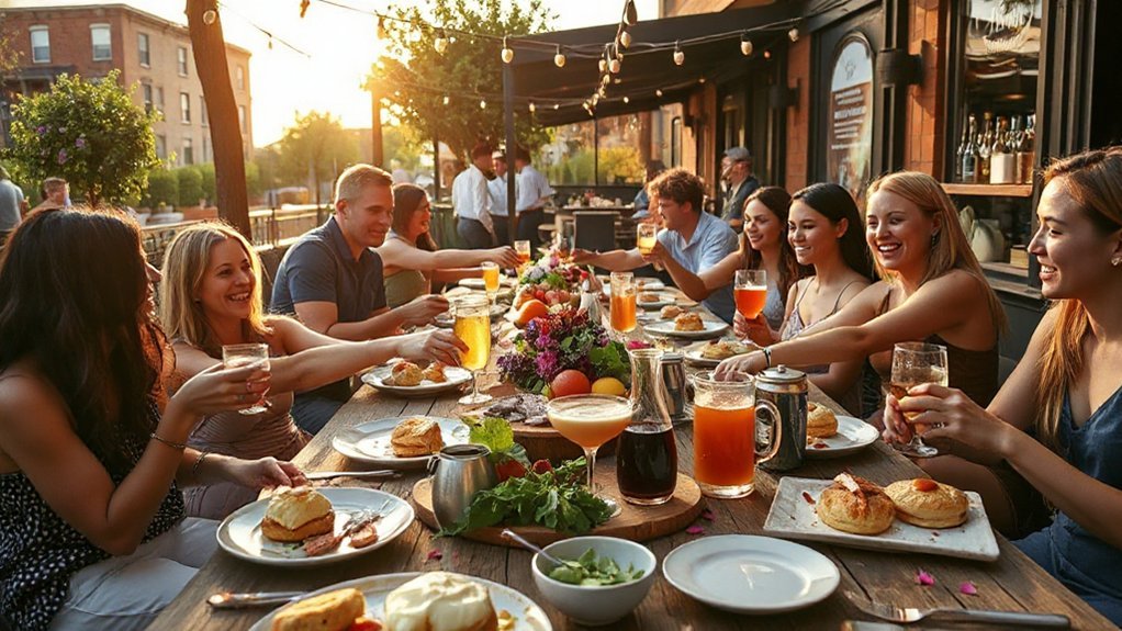 seamless large group brunch experience