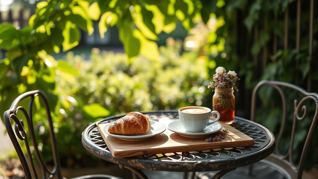 secret ivy strewn garden cafe