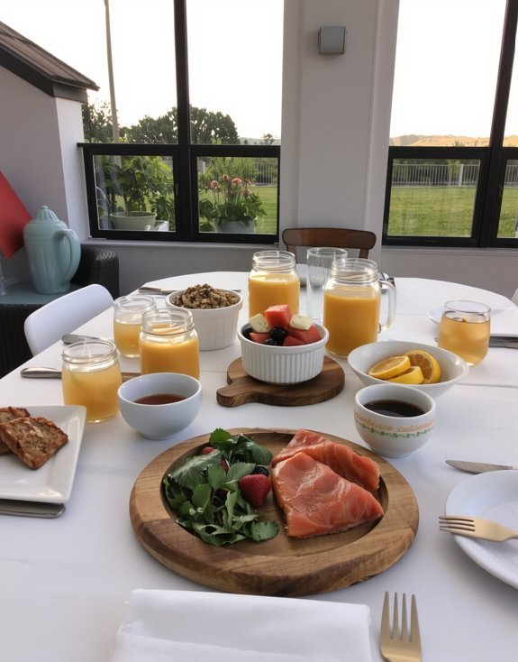 No-Cook Brunch Ideas for Hot Summer Days themed intimate finger food spread