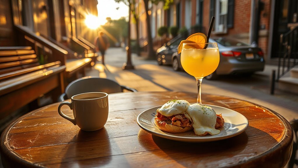 bottomless mimosas and local dishes