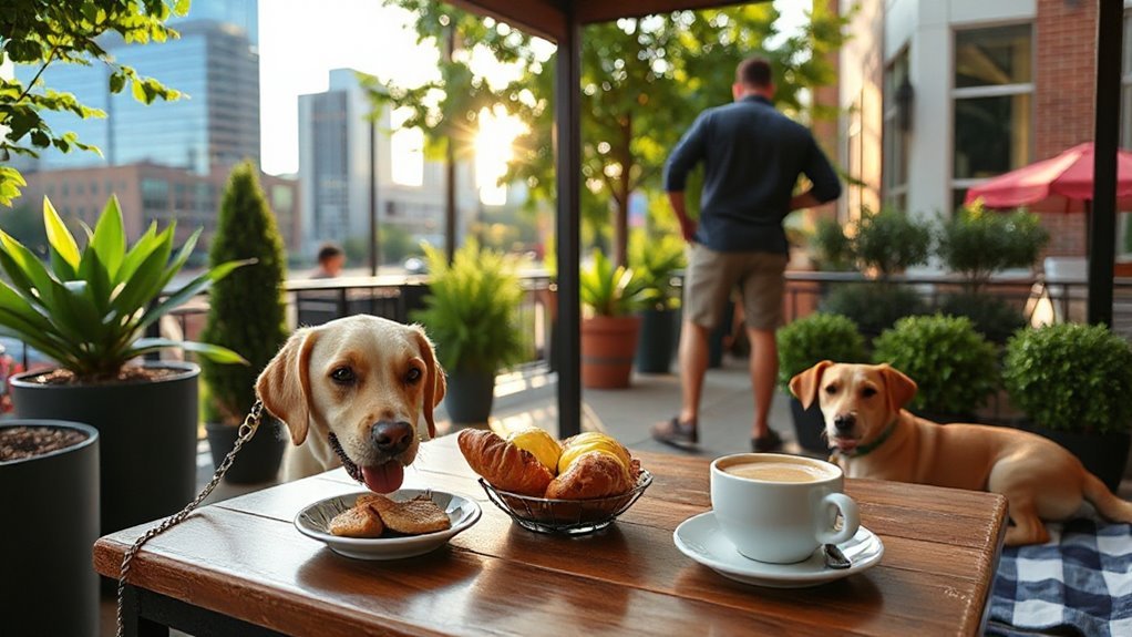 brunch with furry friends