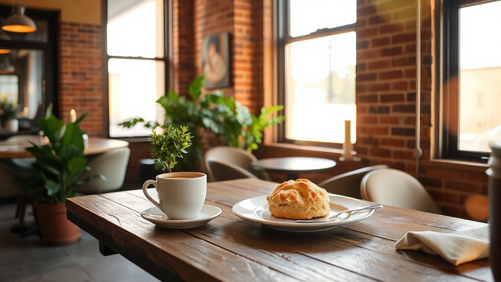 cozy atmosphere for brunch