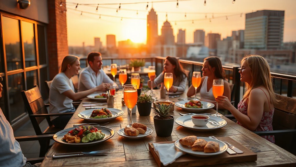 outdoor brunch dining experiences