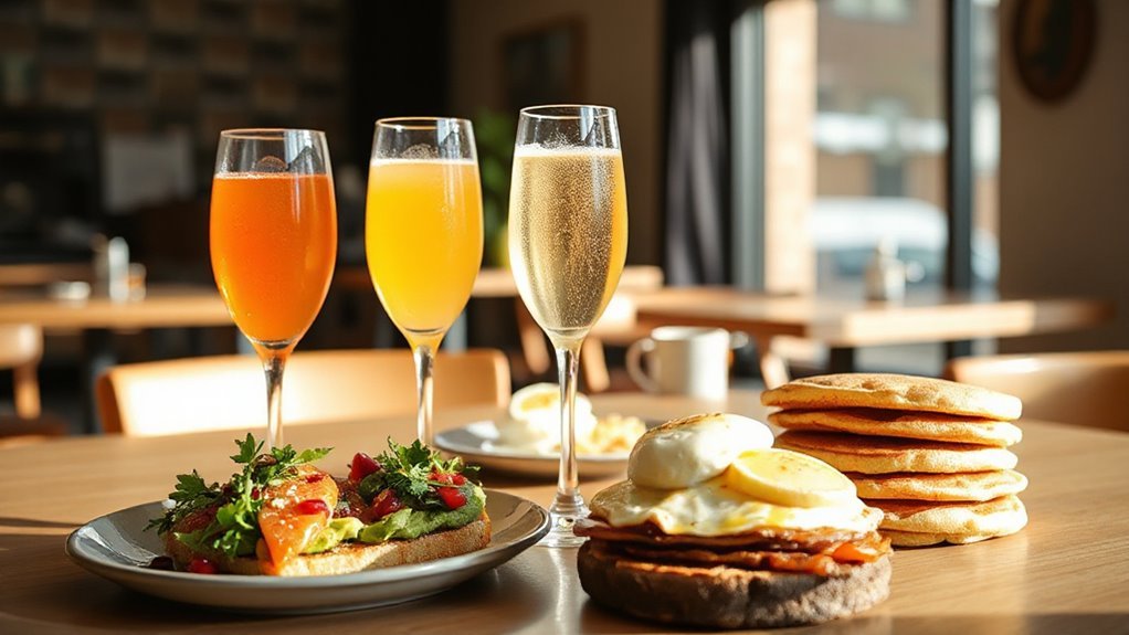 perfectly pairing mimosas brunch