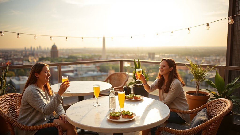 Your Complete DC Best Brunch Guide for 2026 rooftop brunch with views