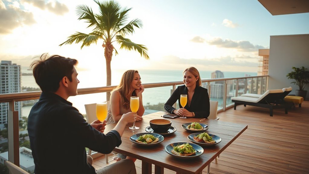 rooftop brunches with views