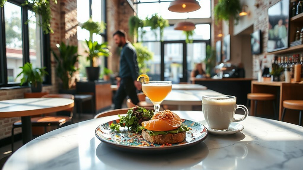 trendy cafes unique brunch offerings